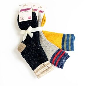 Wool Blend Sock Gift Set (3 Pairs) Women’s 9-11 Cozy Warm Winter Socks NWT